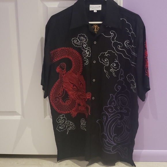 Kotomori Limited Edition Other - Dragon Linen Button-Down